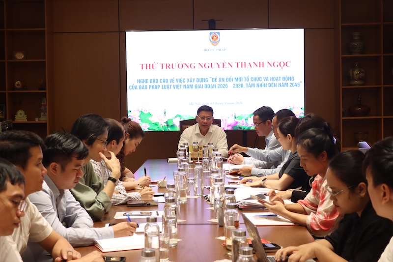 Tiếp tục hoàn thiện Đề án phát triển Báo Pháp luật Việt Nam giai đoạn 2026 - 2030, tầm nhìn đến năm 2045